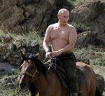 Putin on horseback