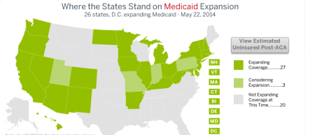 Medicaid ACA status by state